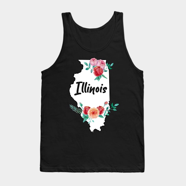 Illinois Gift for Women and Girls Tank Top by JKFDesigns